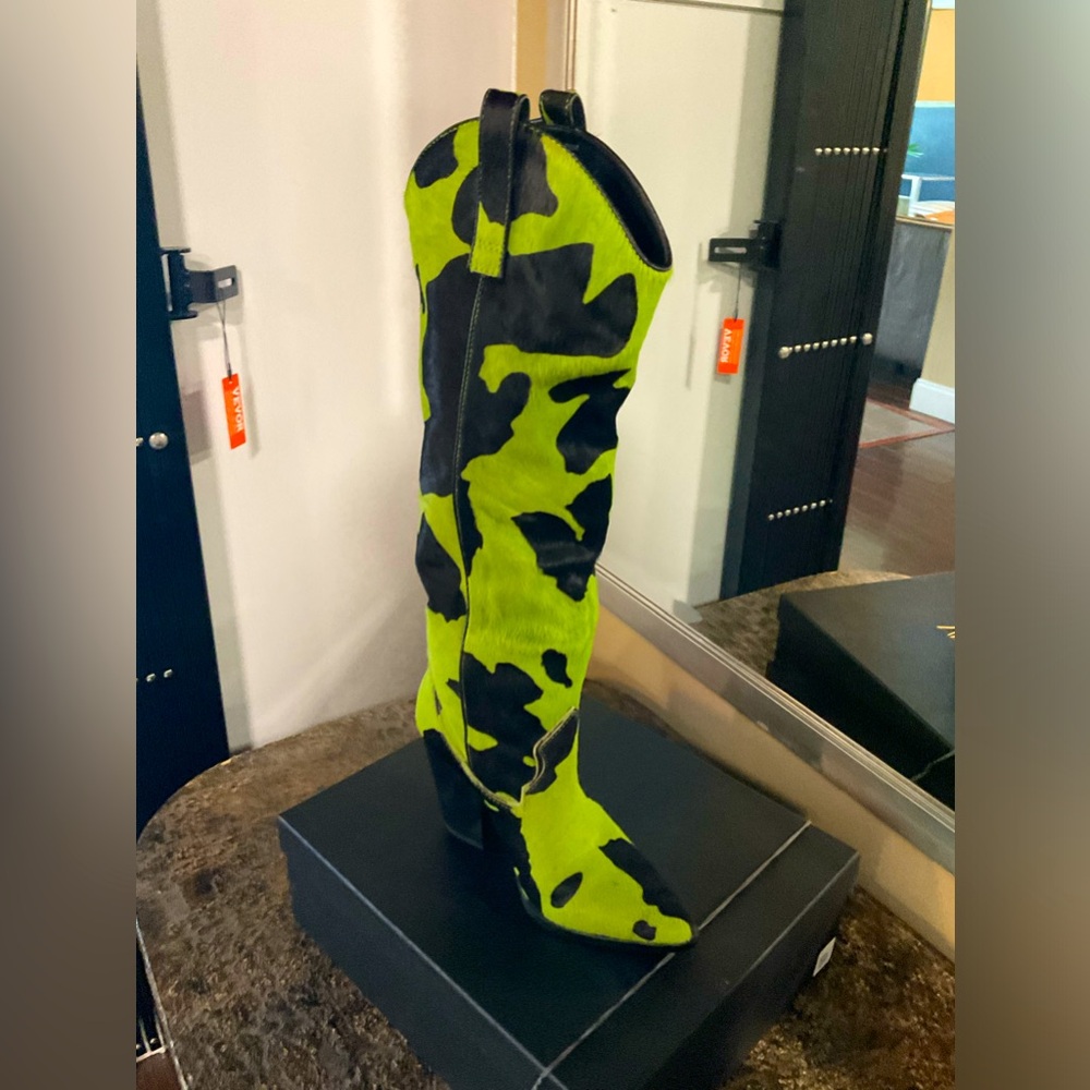 Steven madden green/black  boots